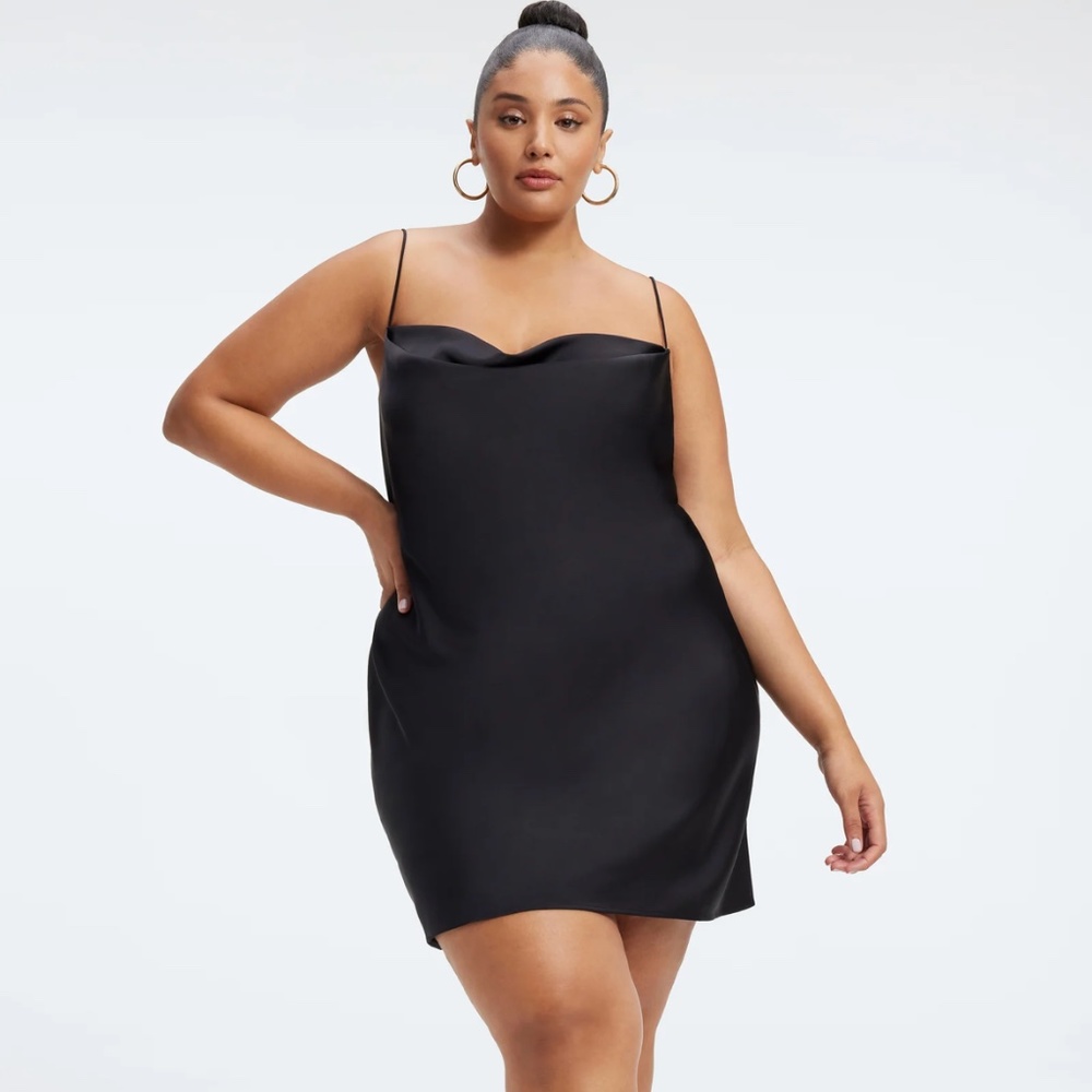 Good American Satin Slip Mini Dress